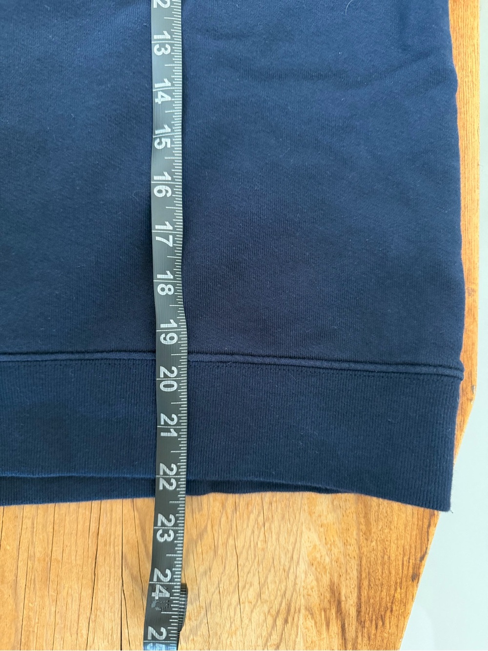 Perfectwhitetee Rebecca Terry 3/4 Puff Sleeve Sweatshirt Top Navy Blue Women’s M - Picture 9 of 9
